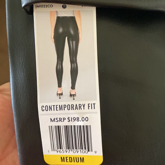 NWT Joie Black Faux Leather Legging, Contemporary fit, Sz. Medium. - Picture 8 of 8